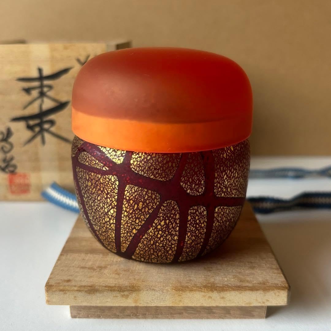 Amazon.co.jp: 竹内傳治作 ガラスの棗 高さ7.5cm : おもちゃ